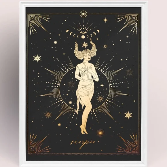 Scorpio Wall Art Celestial Zodiac Print Poster Unframed - Picture 3 of 15